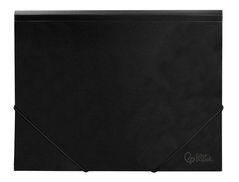 Black polypropylene A4 elastic cover ( Imagem 4 de 13 ) - Preview