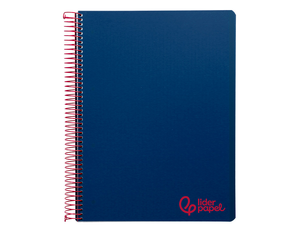 Caderno espiral liderpapel din a5 wonder capa plastico 120 f 90 gr quadricula 5mm 5 bandas de cores 6 furos azul marinho ( Imagem 4 de 16 ) - Preview