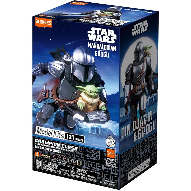Figura Blokees Champion Class: Star Wars - The Mandalorian & Grogu ( Imagem 3 de 3 ) - Preview