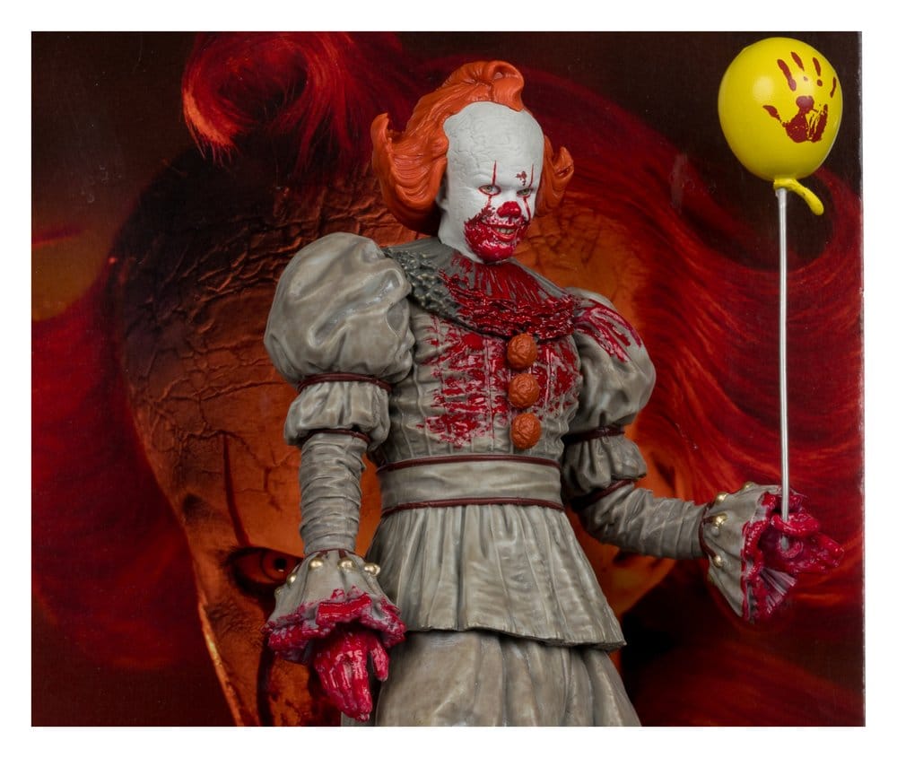 Welcome to the Derry Movie Maniacs Figure Pennywise (Bloody) 16 cm ( Imagem 3 de 4 ) - Preview