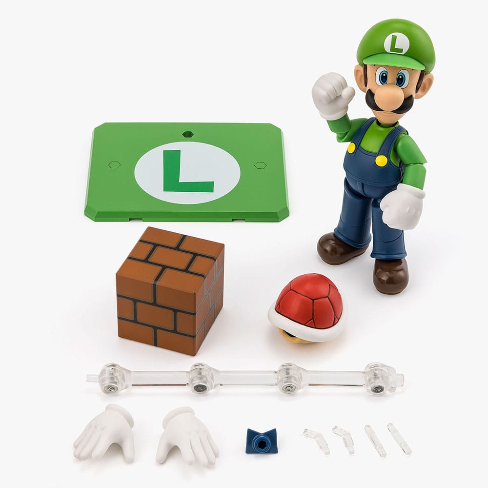 Super Mario S.H. Figuarts Action Figure Luigi 11 cm ( Imagem 2 de 2 ) - Preview