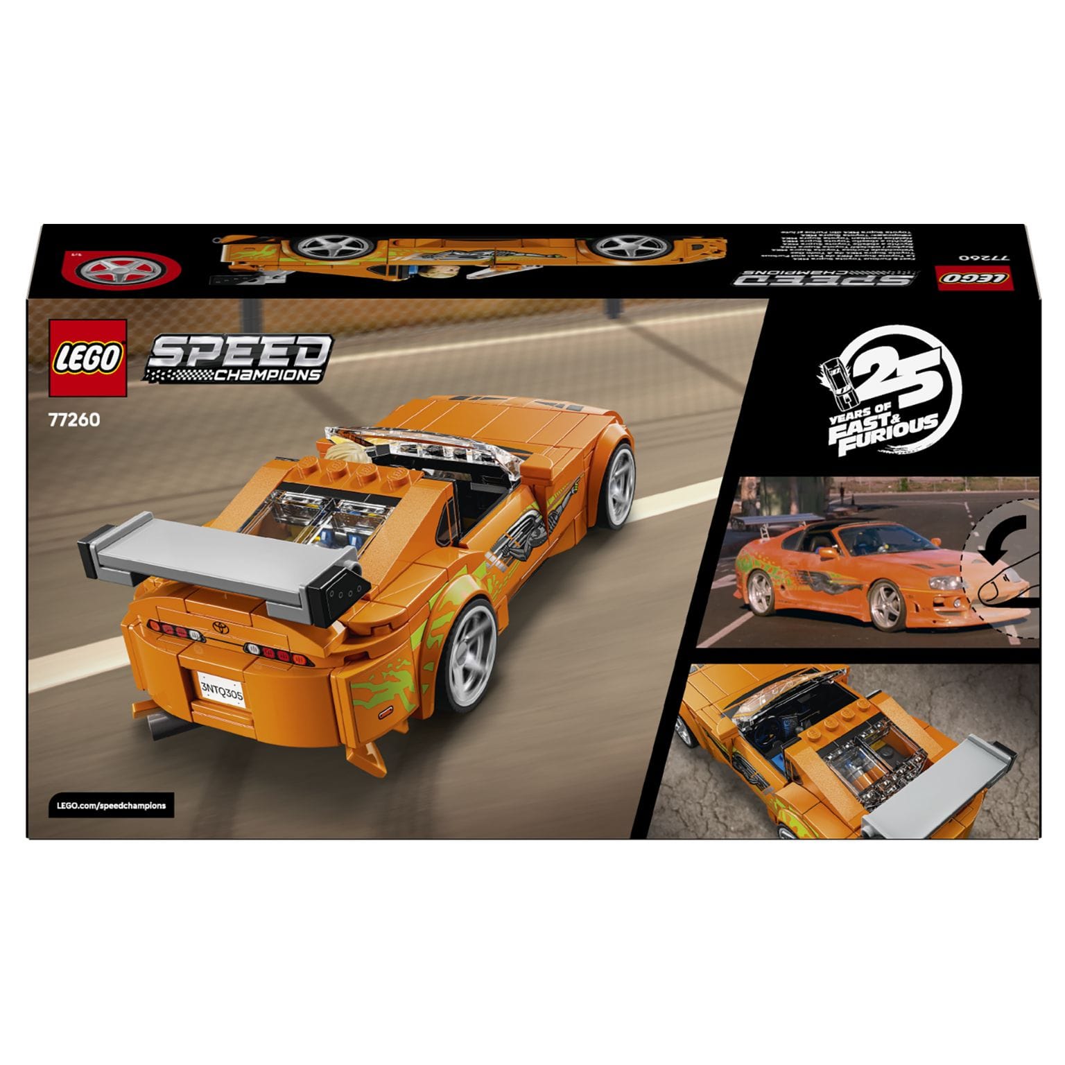 LEGO Speed Champions Velocidade Furiosa Toyota Supra MK4 ( Imagem 4 de 4 ) - Preview