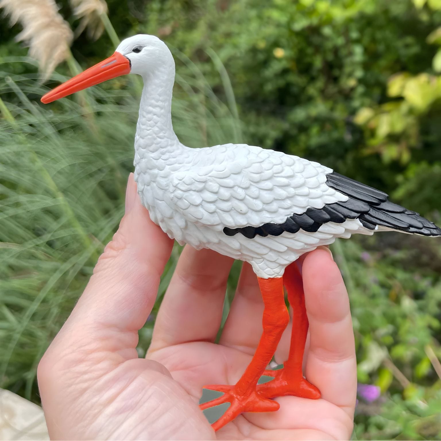 Figura de borracha Cegonha-branca ( Imagem 4 de 4 ) - Preview