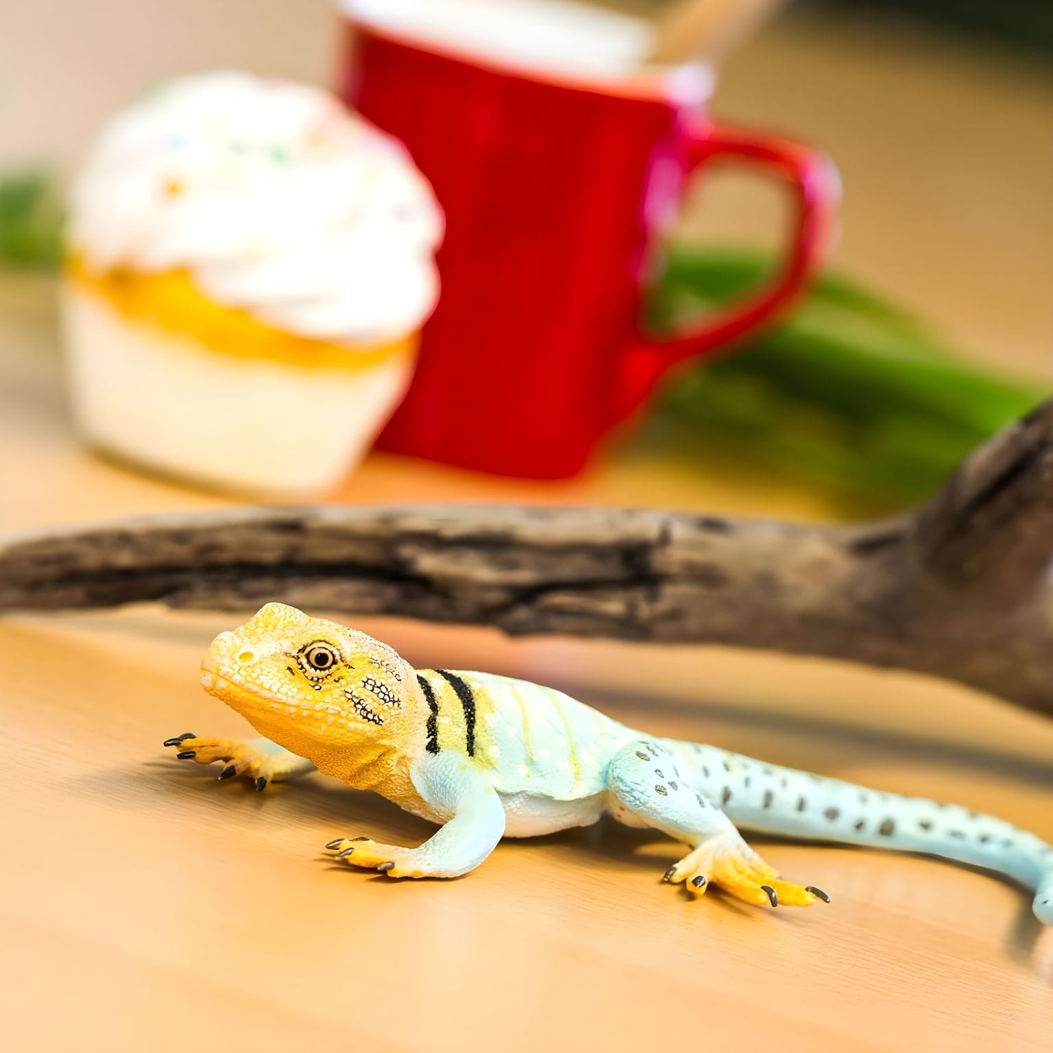Figura de borracha - Iguana-de-colar ( Imagem 4 de 4 ) - Preview