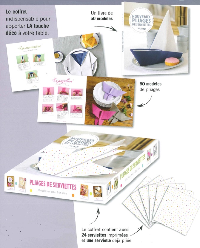 Coffret Nouveaux Pliages De Serviette ( Imagem 2 de 2 ) - Preview